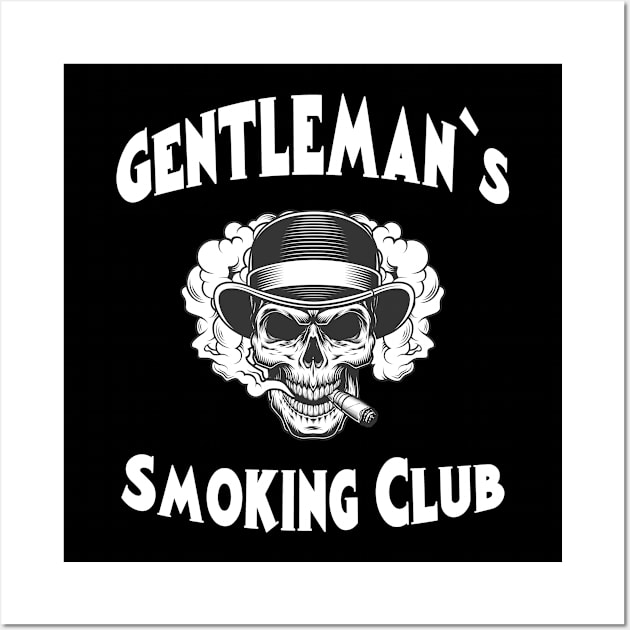 Gentleman`s Smoking Club Wall Art by MissMorty2